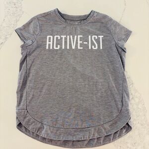 Athleta Girl Activist Gray Kids Short Sleeve Tee